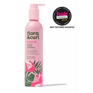 Flora & Curl Rose Water Cream Shampoo botanical moisturizing New no box